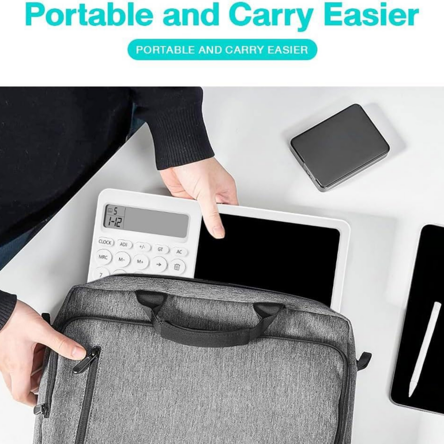 Calculator Notepad with 8 Inch LCD Writing Tablet