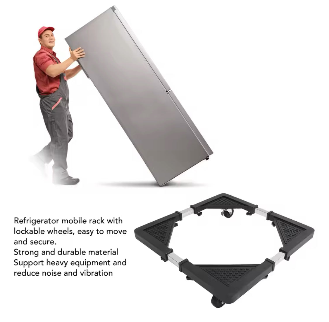 Base for Fridge and Washing Machine Moveable stand