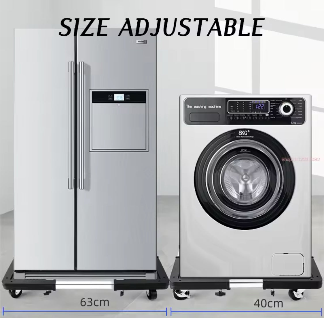 Base for Fridge and Washing Machine Moveable stand