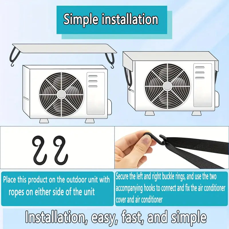 AC Outdoor Unit Sun Shade Cover – Protect Your Condenser from Heat & Dust