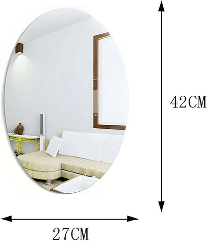 Oval Shape Acrylic Mirror -Modern Wall Mirror Best For Bathroom, Ktichen