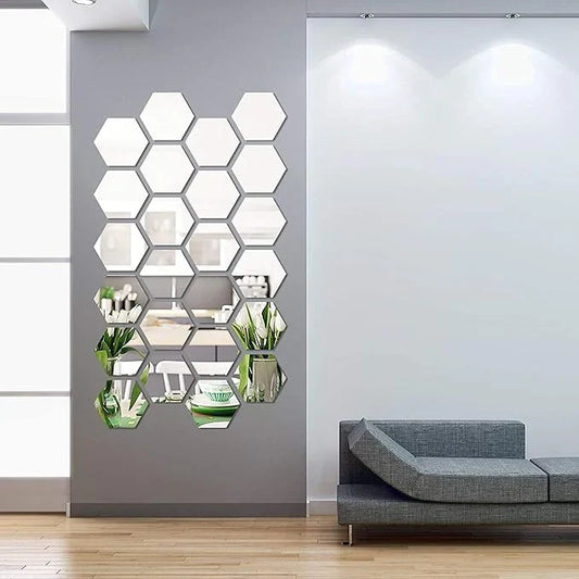 Sulfar Acrylic Mirror - Home Decor Wall Mirror | 24 pieces