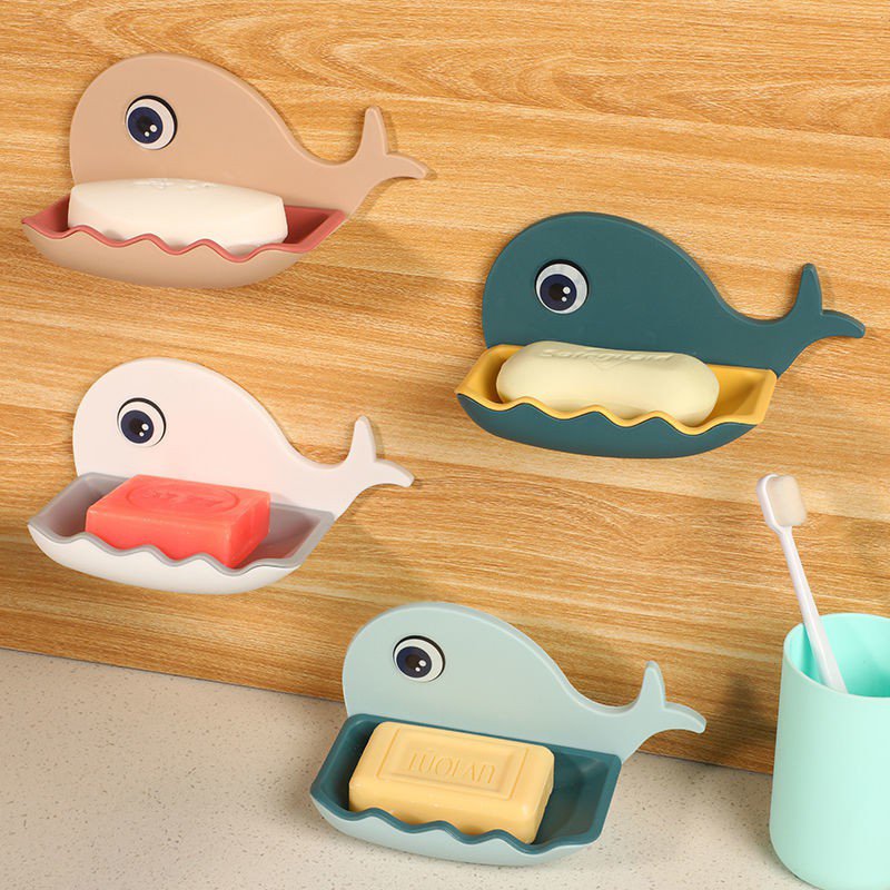 Buy 1 Get 1 Free Offer Self-Adhesive Wall Mounted Whale Soap Holder