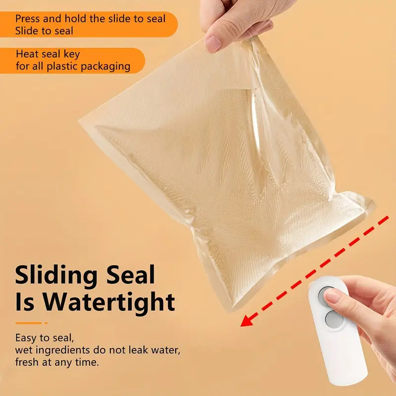Rechargeable 2 in 1 Portable Mini Food Bag Heat Sealer And Cutter For Home and Outdoor Use