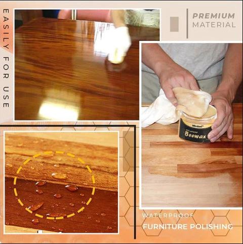 Beewax Furniture Polish with Long Lasting Cleaning and Shine Formula