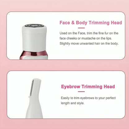 SUCITY Eyebrow Trimmer, 4 in 1 Multifunctional Hair Trimmer, Electric Shaver for Women