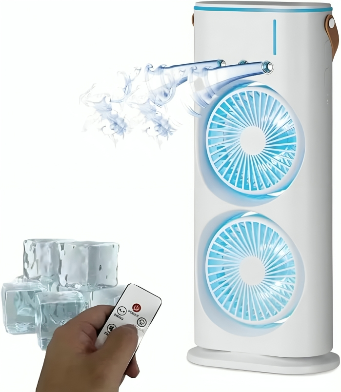 Mini Air Cooler Double Fan 280ml Mini Evaporation