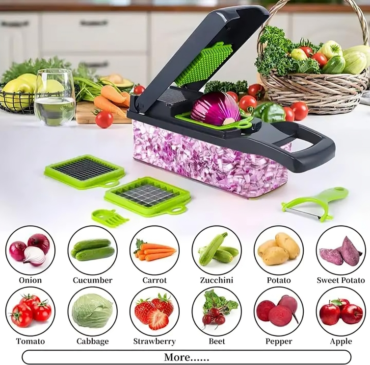Vegetable Chopper, Multifunctional 14 in 1
