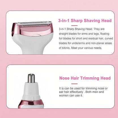 SUCITY Eyebrow Trimmer, 4 in 1 Multifunctional Hair Trimmer, Electric Shaver for Women