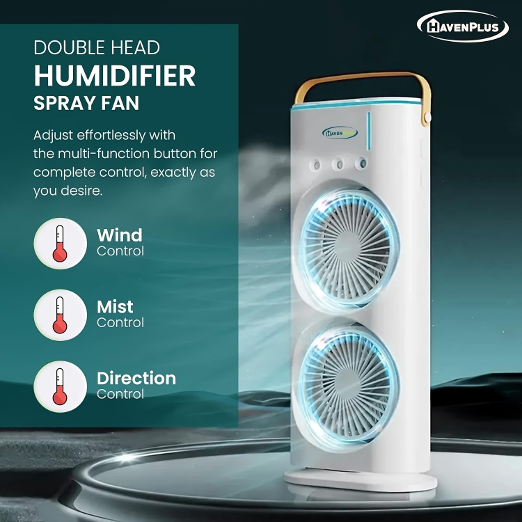 Mini Air Cooler Double Fan 280ml Mini Evaporation