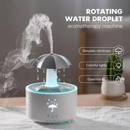 Rain Umbrella Humidifier UAE - Relaxing Rain Sounds & 7 Colors LED Diffuser