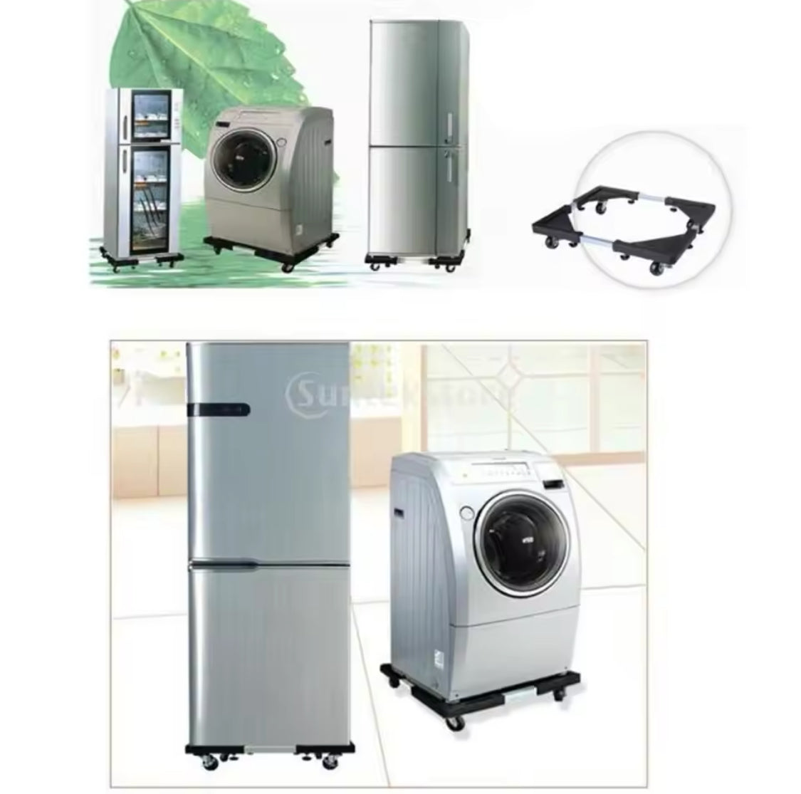 Base for Fridge and Washing Machine Moveable stand