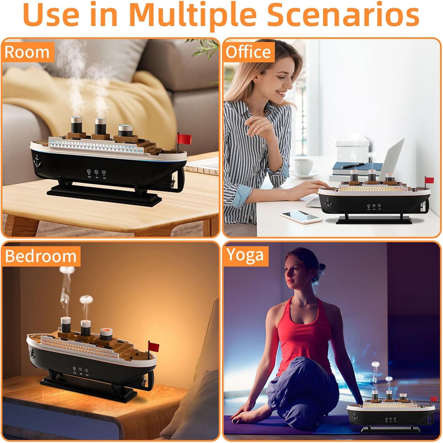 Air Humidifier New Jellyfish Ship Model