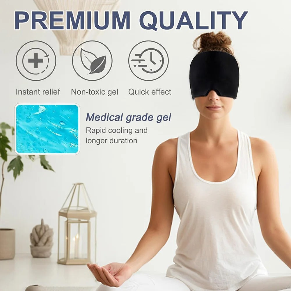 Migraine Relief Hat headache hat Gel Hot Cold Therapy