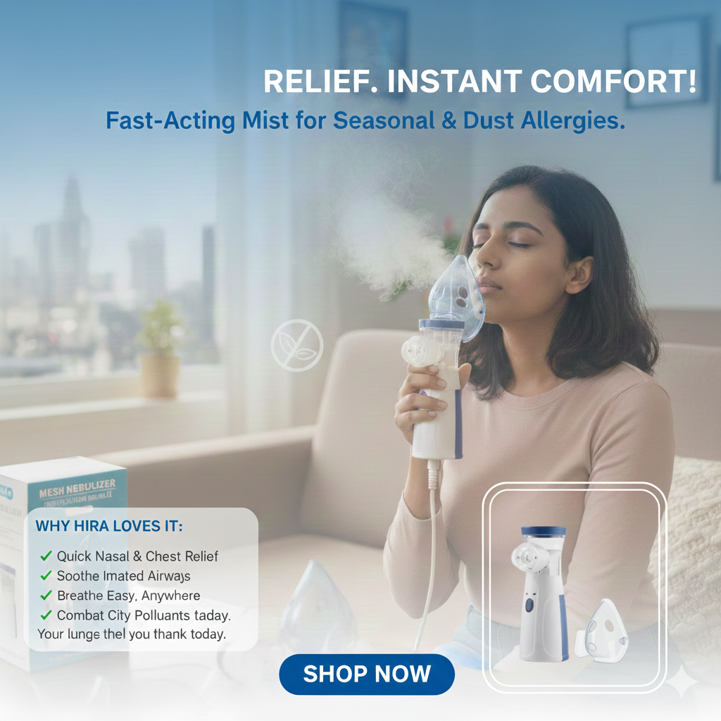 Mesh Nebulizer Machine For kids and adults