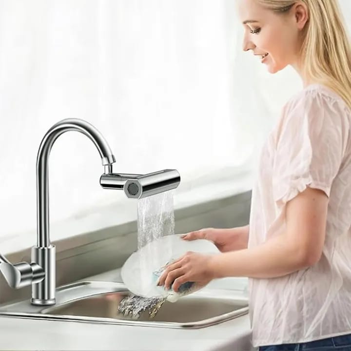 4 in 1 Kitchen Sink Faucet with Universal Swivel Shower Head