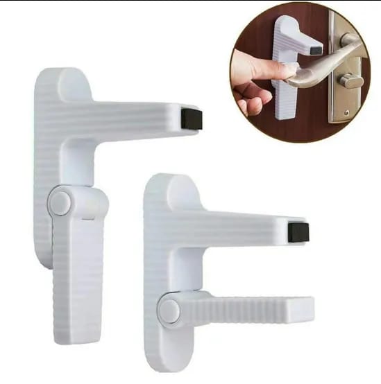 Door Handle Safety Lock – Child Proof Lever Lock | No Drill Door Lock