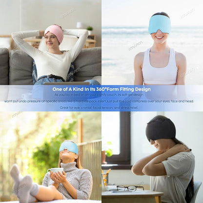 Migraine Relief Hat headache hat Gel Hot Cold Therapy
