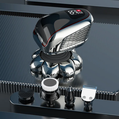 5-in-1 Electric Head Shaver – Bald Head, Beard & Face Grooming Kit
