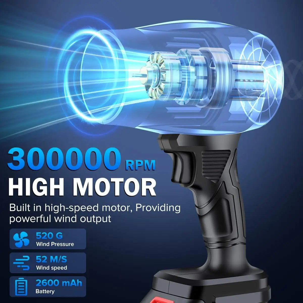 Lightweight Electric Cordless Handheld Leaf Blower – Power & Portability in One